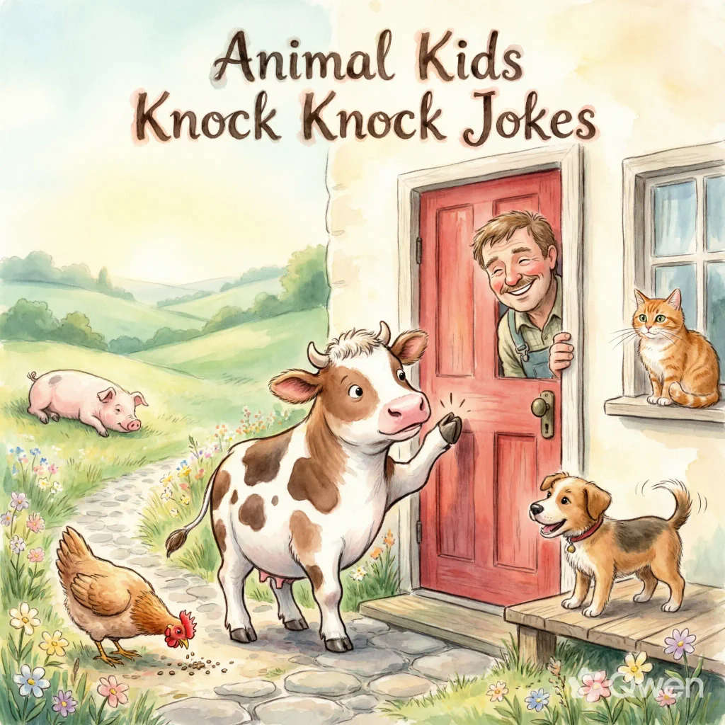 Animal Kids Knock Knock Jokes