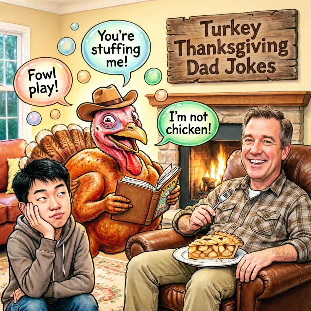 Turkey Thanksgiving Dad Jokes