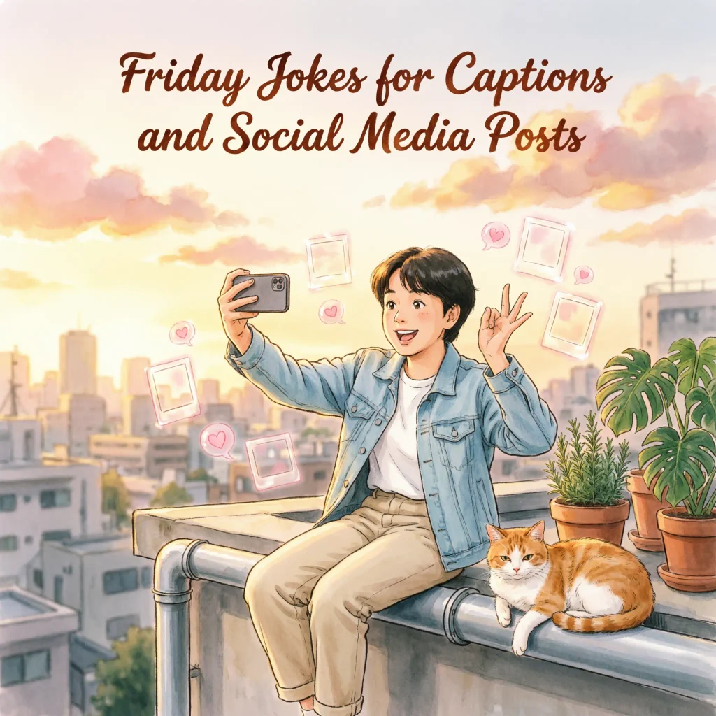 Friday Jokes for Captions and Social Media Posts