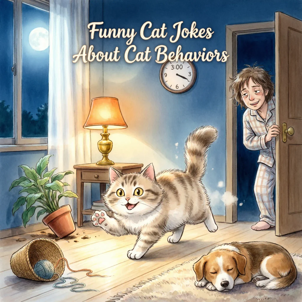Funny Cat Jokes About Cat Behaviors