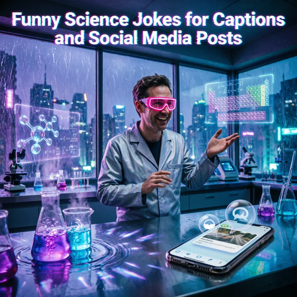 Funny Science Jokes for Captions and Social Media Posts