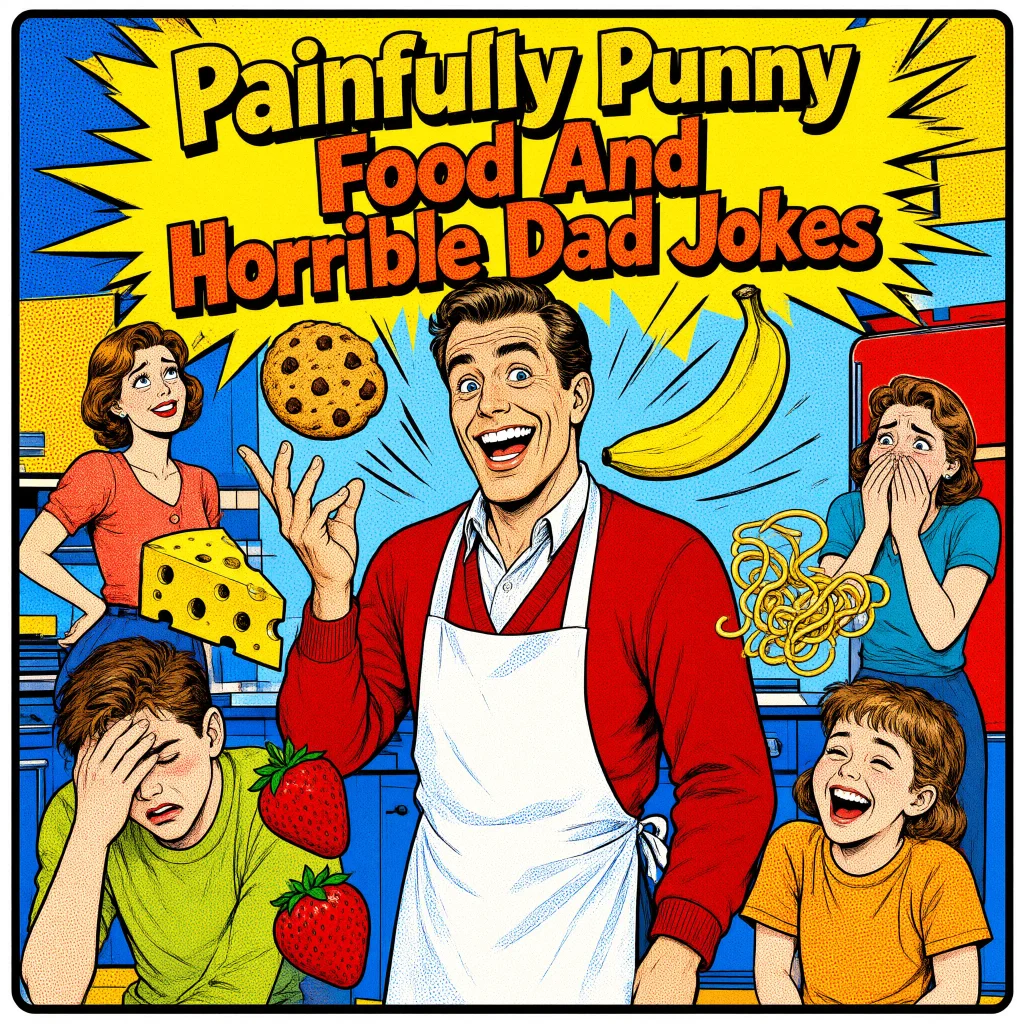 Painfully Punny Food And Horrible Dad Jokes