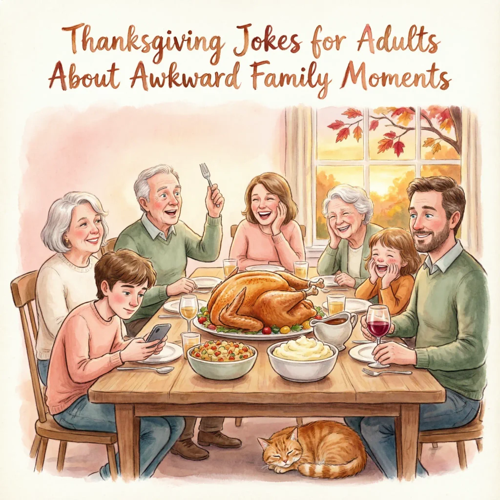 Thanksgiving Jokes for Adults About Awkward Family Moments